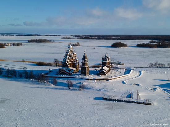 Snowy winter on Kizhi Island, Karelia, Russia, photo 9