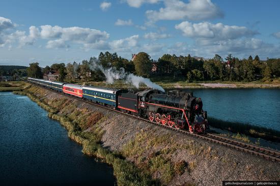 Ruskeala Express - a unique retro train in Karelia, Russia, photo 11