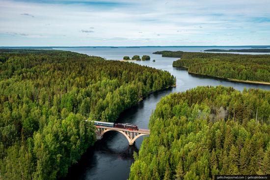 Ruskeala Express - a unique retro train in Karelia, Russia, photo 6