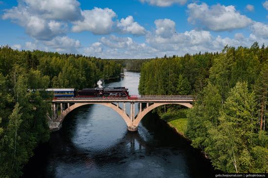 Ruskeala Express - a unique retro train in Karelia, Russia, photo 7