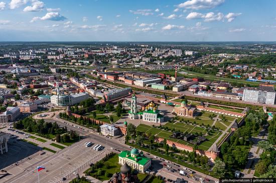 Tula city, Russia from above, photo 1