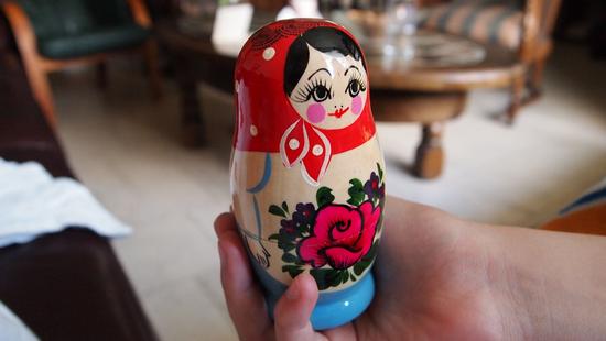 The Matryoshka is a hand-painted doll