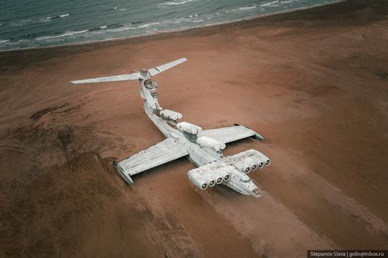 Ekranoplan "Lun" - a unique military vehicle near Derbent, Russia, photo 7