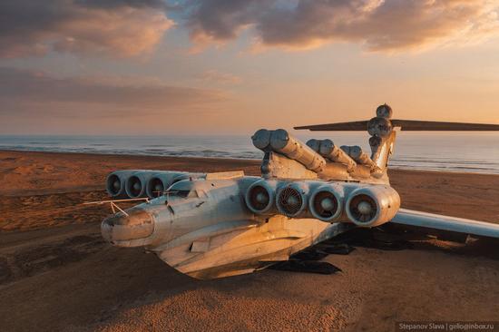 Ekranoplan "Lun" - a unique military vehicle near Derbent, Russia, photo 8