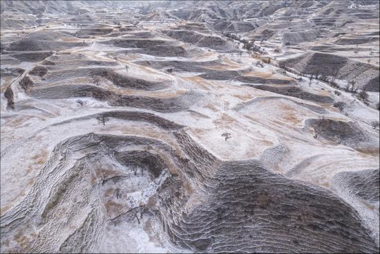 Snow-covered mountain terraces of Dagestan, Russia, photo 2