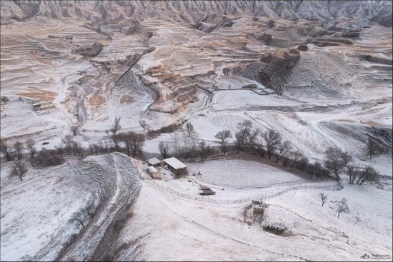 Snow-covered mountain terraces of Dagestan, Russia, photo 5