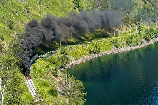 Steam Locomotive of the Circum-Baikal Railway, Russia, photo 1