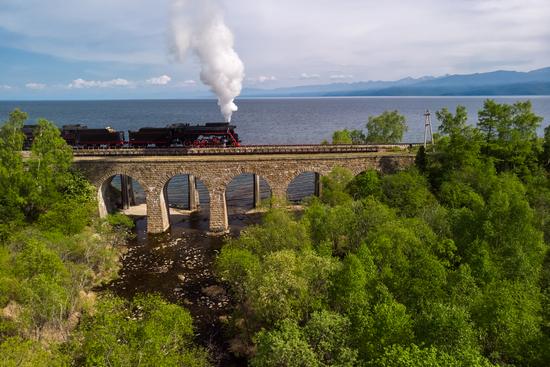 Steam Locomotive of the Circum-Baikal Railway, Russia, photo 2