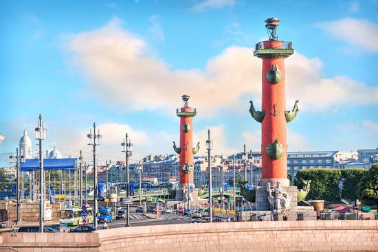 Rostral Columns in Saint Petersburg, Russia, photo 1