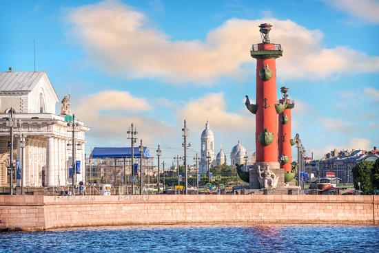 Rostral Columns in Saint Petersburg, Russia, photo 2