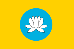 Kalmykia republic flag