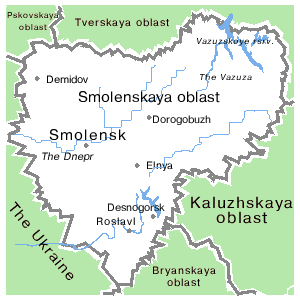 Смоленск карта россии