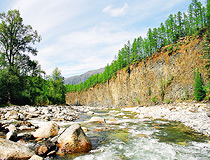 Amur region mountain river