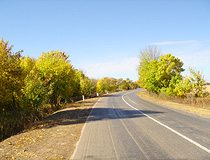 Paved road in Astrakhan Oblast