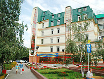 Cozy street in Barnaul