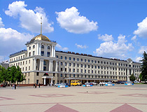 Hotel Belgorod in the central square of the city