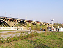 Communal Bridge over the Biya River in Biysk
