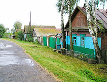 On the street in a village in the Bryansk region