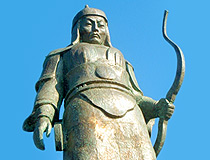 Monument to the Kalmyk hero Dzhangar in Elista