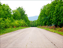 Country road in the Jewish Autonomous Oblast