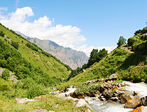 Mountain stream in Kabardino-Balkaria