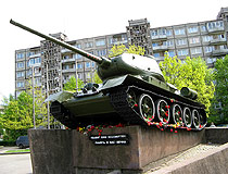 Tank T-34 in Kaliningrad