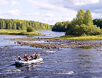Rafting in Karelia