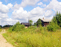 Overgrown village in Kostroma province