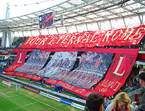 Inside the Lokomotiv stadium in Moscow