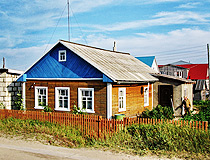 Wooden house in Naryan-Mar