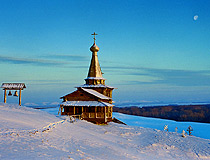 Wooden church in Orenburgskaya oblast