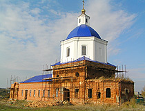 Restoration of the church in Orlovskaya oblast