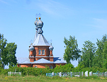 Cemetery church in Oryol Oblast