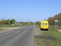 Paved road in Oryol Oblast