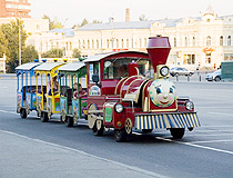 Little train for children in Penza