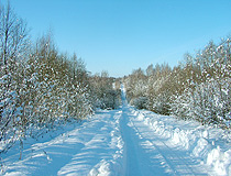 Winter in Pskovskaya oblast