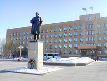 Lenin monument in Salekhard