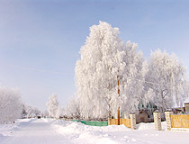 Winter in Samara oblast