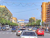 City traffic in Tula