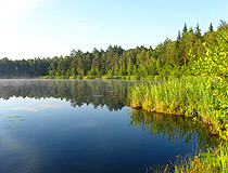 Forest lake in Vladimirskaya oblast