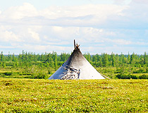 House of reindeer herders (chum) in Yamalo-Nenets Okrug