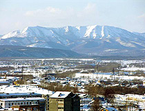 Yuzhno-Sakhalinsk from above
