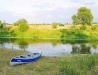 On the bank of a small river in Kaliningrad Oblast