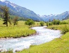 Rapid mountain stream in Karachay-Cherkessia