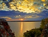 Sunset in the Orenburg region