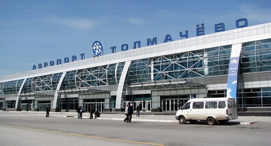 Tolmachevo airport, Novosibirsk city, Russia